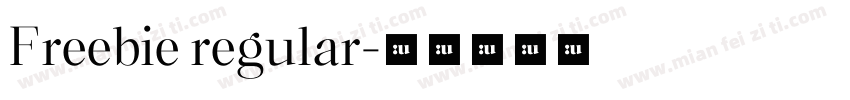 Freebie regular字体转换